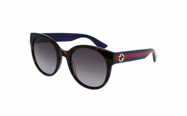 Gucci sunglasses GG0035SN 04 lens size 54 frame shape round lens color brown for women