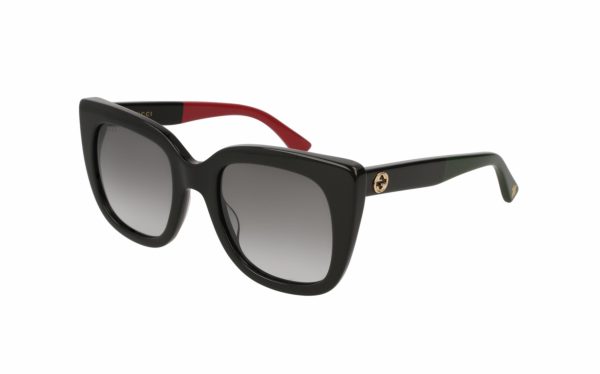 Gucci sunglasses GG0163S 03 lens size 51 frame shape butterfly lens color gray for women