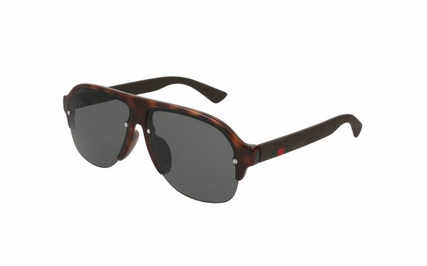 Gucci Sunglasses GG0172SA 03 Lens Size 60 Frame Shape Aviator Lens Color Green for Men