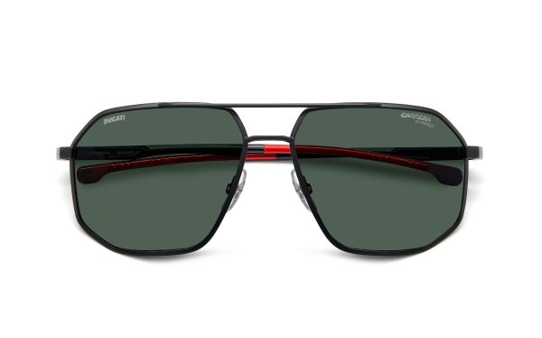 Carrera Ducati Sunglasses CARDUC 037/S 003QT Lens Size 61 Aviator Frame Green Lens For Men