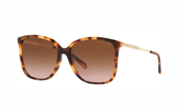 Michael Kors Sunglasses MK 2169 39043B Lens Size 56 Square Frame Shape Lens Color Brown for Women