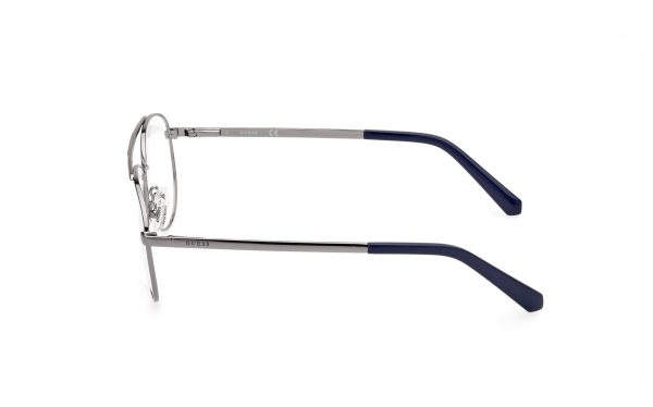 Guess Eyeglasses GU50076 008 Lens Size 58 Aviator Frame For Men