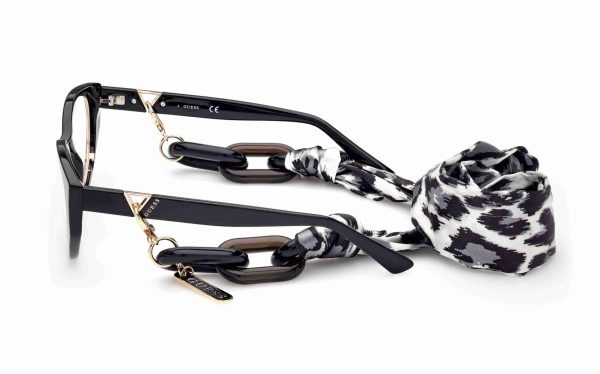 Guess Eyeglasses GU2885 001 Lens Size 52 Cat-Eye Frame For Women