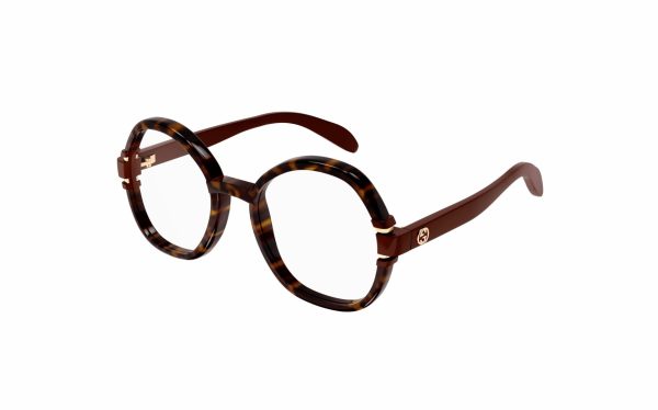 Gucci Eyeglasses GG1069O 02 lens size 53 round frame shape for women