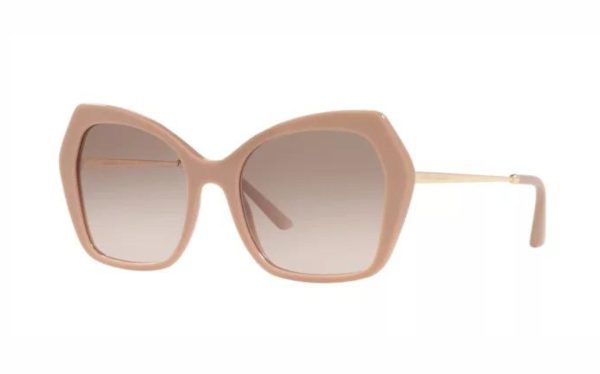 Dolce & Gabbana Sunglasses DG 4399 1620/13 Lens Size 56 Frame Shape Butterfly Lens Color Brown Frame Color Beige for Women