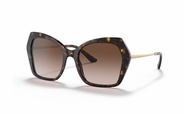Dolce & Gabbana Sunglasses DG 4399 502/13 Lens Size 56 Frame Shape Butterfly Lens Color Brown Frame Color Havana for Women