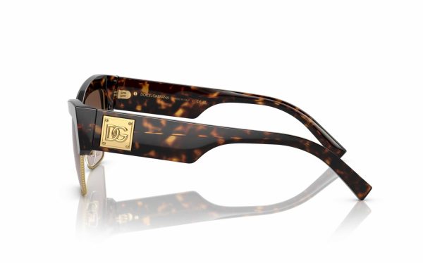 Dolce & Gabbana Sunglasses DG 4415 502/13 Lens Size 56 Frame Shape Cat Eye Lens Color Brown Frame Color Havana for Women