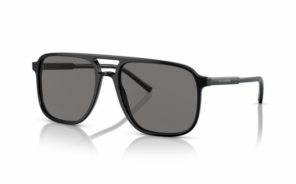 Dolce & Gabbana Sunglasses DG 4423 501/81 Lens Size 58 Frame Shape Aviator Lens Color Polarized Gray Frame Color Black For Men
