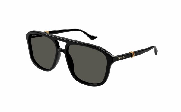 Gucci Sunglasses GG1494S 001 Lens Size 57 Frame Shape Aviator Lens Color Grey for Men