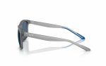 Armani Exchange Sunglasses AX 4149SU 8363/80 Lens Size 56 Frame Shape Square Lens Color Blue Frame Color Grey for Men