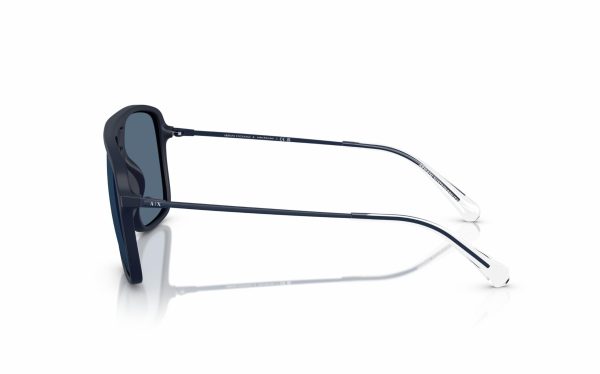 Armani Exchange Sunglasses AX 4150SU 8181/80 Lens Size 59 Frame Shape Aviator Lens Color Blue Frame Color Blue for Men