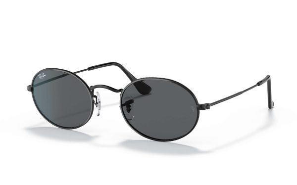 Ray-Ban Oval Sunglasses RB 3547 002/B1 Lens Size 51 & 54 Frame Shape Oval Lens Color Grey Frame Color Black Unisex