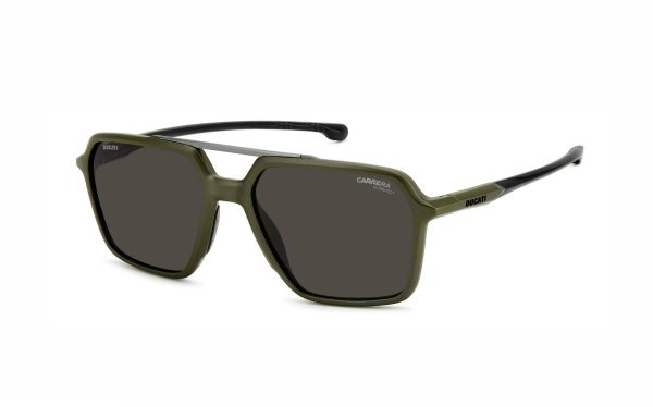 Carrera Ducati Sunglasses CARDUC 042/S TBO2K Lens Size 55 Frame Shape Square Lens Color Gray Frame Color Green For Men
