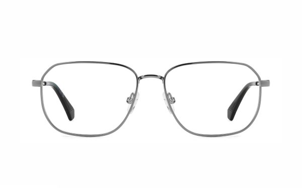 Polaroid PLD D538 KJ1 Eyeglasses Lens Size 57 Frame Shape Square Frame Color Grey Men