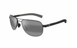 Maui Jim Guardrails Sunglasses MJ0327S 002 Size 57 Frame Shape Aviator Lens Colour Grey Polarized Frame Color Black Unisex