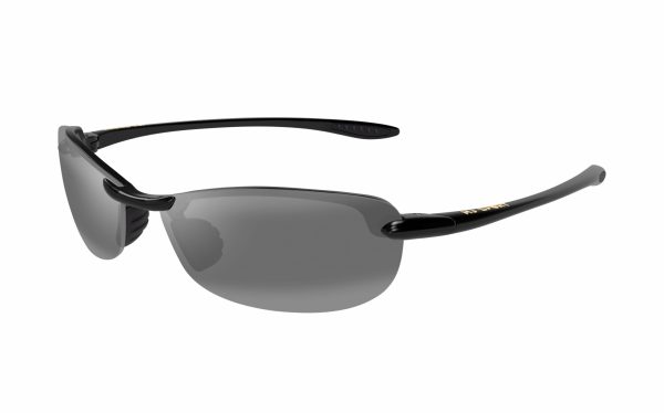 Maui Jim Makaha Sunglasses MJ0405S 001 Size 64 Frame Shape Oval Lens Colour Grey Polarized Frame Color Black Unisex