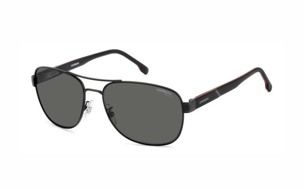 نظارة شمسية كاريرا CARRERA C FLEX 02/G/S 003M9 حجم العدسة 60 شكل الاطار مربع لون العدسة رمادي بولارايزد لون الإطار اسود رجالي