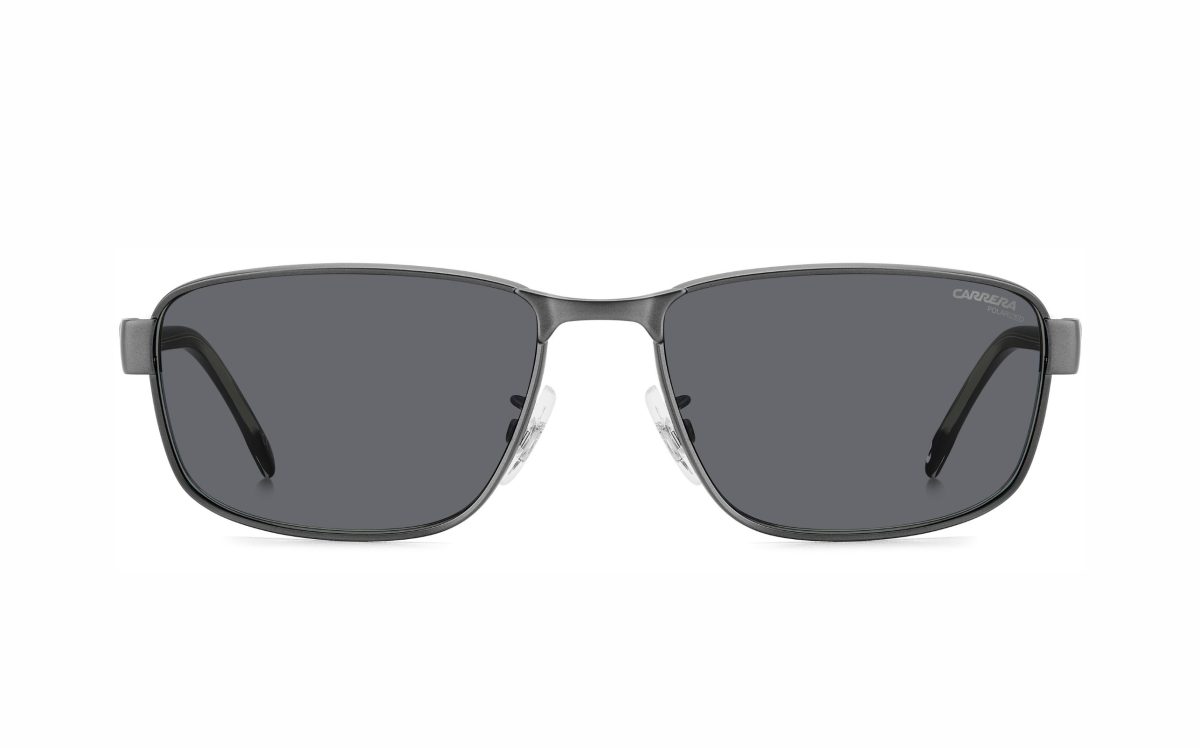نظارة شمسية كاريرا CARRERA C FLEX 09/G/S R80M9 حجم العدسة 58 شكل الاطار مستطيل لون العدسة رمادي بولارايزد لون الإطار رمادي رجالي