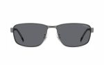 نظارة شمسية كاريرا CARRERA C FLEX 09/G/S R80M9 حجم العدسة 58 شكل الاطار مستطيل لون العدسة رمادي بولارايزد لون الإطار رمادي رجالي