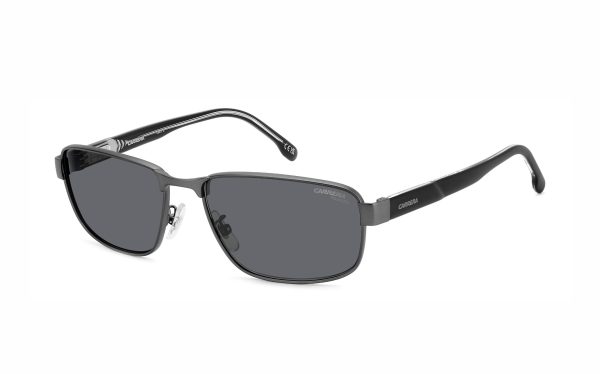 نظارة شمسية كاريرا CARRERA C FLEX 09/G/S R80M9 حجم العدسة 58 شكل الاطار مستطيل لون العدسة رمادي بولارايزد لون الإطار رمادي رجالي