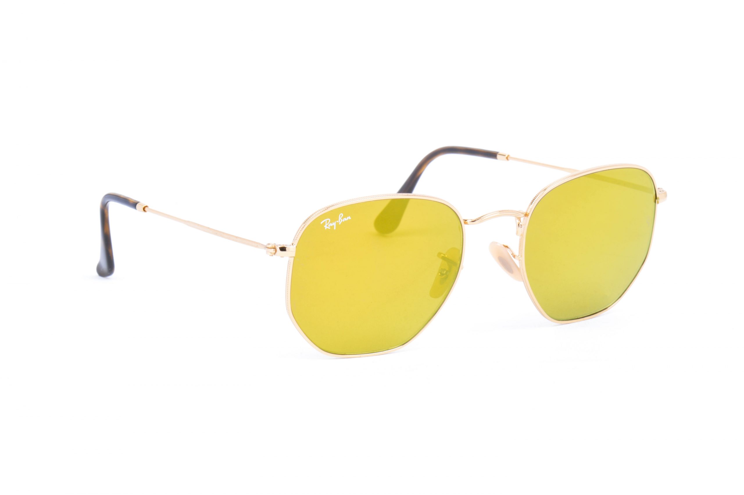 RAYBAN Sunglasses Hexagonal RB 3548-N 001/93 Yellow | عالم النظارات السعودية