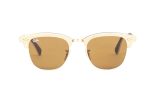 RAYBAN Sunglasses Clubmaster RB 3016-M 1179 Brown - Image 3
